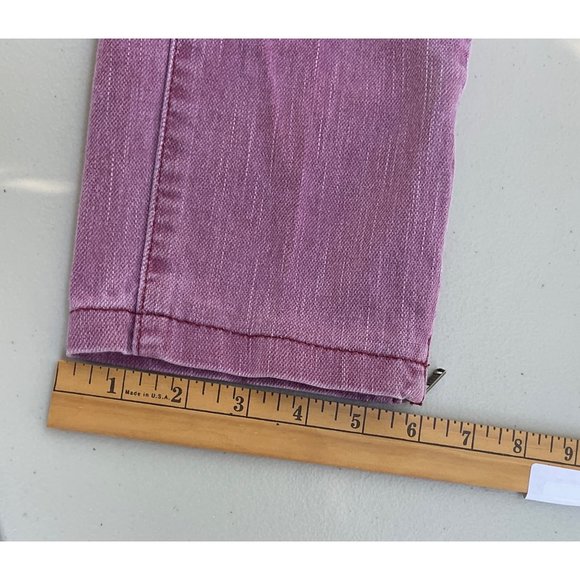 Lee Shapetastic Hidden Hold Woman’s Pink Rose Pants Size 10 With Ankle Zippers - Picture 12 of 14